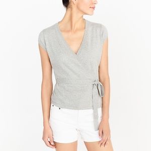 J. CREW Gray Wrap Sweater - NWOT